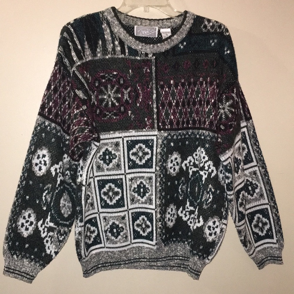 Vintage METHOD Nordic Fairisle knit sweater